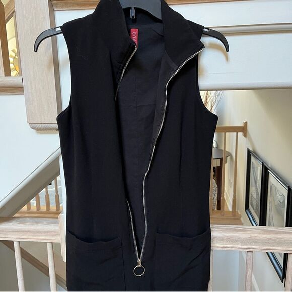 STAUD High Collar Zip Up Cropped Jumpsuit in Black S - Picture 15 of 16